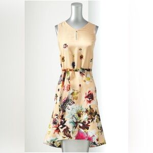 *NWOT* Simply Vera Vera Wang Scoop-neck Sleeveless Floral Hi-Low Dress Size XS